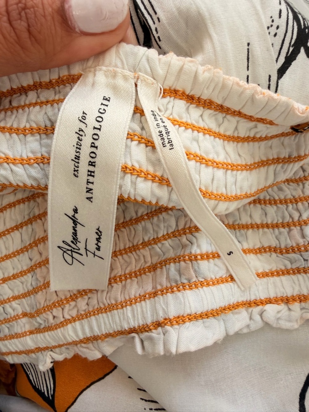 Anthropologie Alexandra Farmer Short-Sleeve
Smocked Midi Dress S - Picture 8 of 8